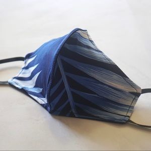 Handmade Blue Palm Face Mask